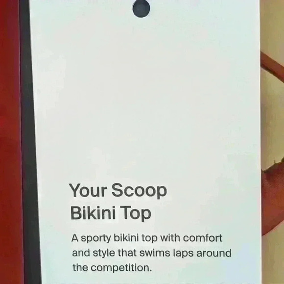 NWT Knix Scoop Bikini Top Color Lava Size Small - Picture 5 of 6